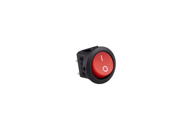 20mm Siyah Gövde 1NO Işıksız Terminalli (0-I) Baskılı Kırmızı A71 Serisi Anahtar